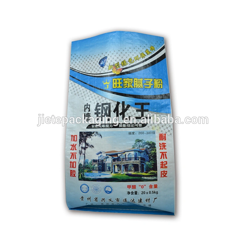 price of 20kg 10kg color printed PP woven big portland cement, sand, putty, mortar storage bags recycling