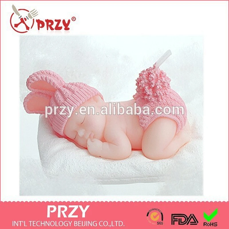 PRZY new baby cake decoration silicone molds and candle mold cake decorating baby silicone molds