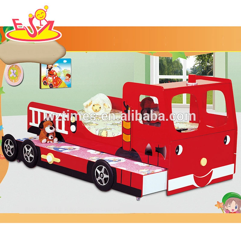 2018 wholesale wooden children car bed high quality wooden children car bed best sale wooden children car bed W08A032