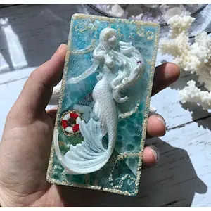 2D handmade mermaid soap silicone mold