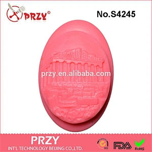 S4245 PRZY Parthenon Soap bar,Silicone Mould, polymer silicone soap mold