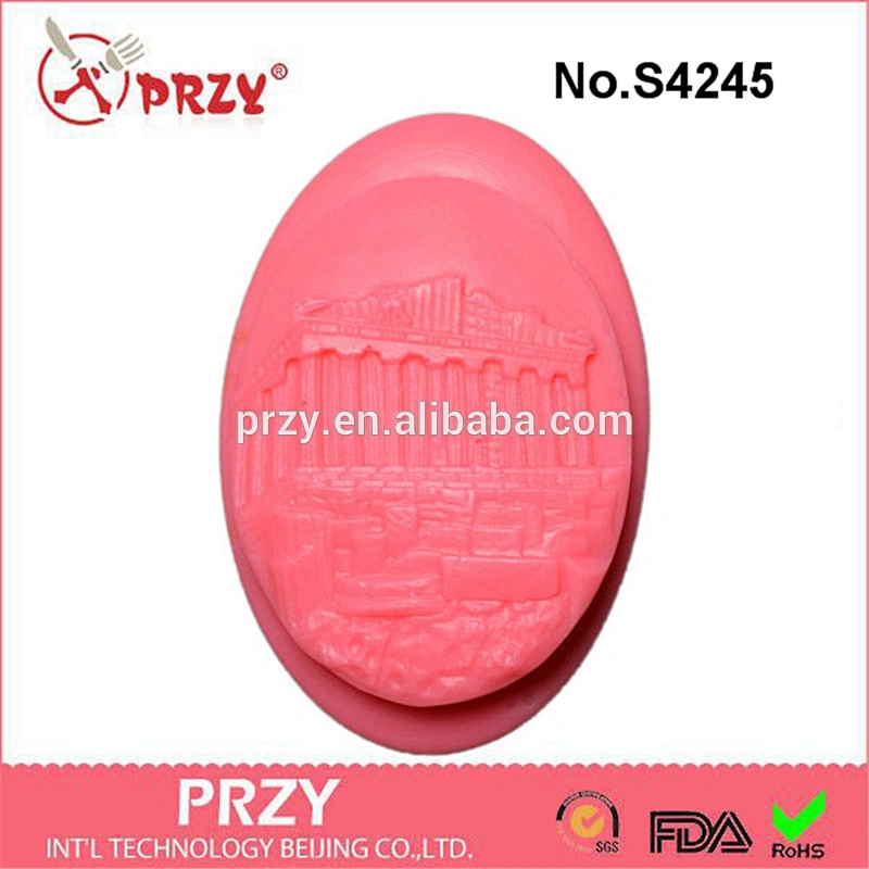 S4245 PRZY Parthenon Soap bar,Silicone Mould, polymer silicone soap mold