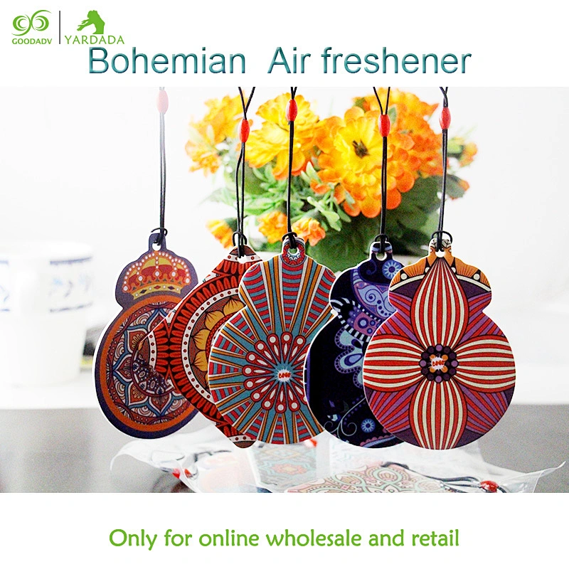 Colorful deodorant paper, vanilla lavender, many flavors, cheap and high-quality car air fresheners in stock.