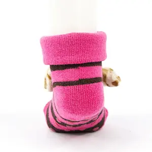 Oem Custom newborn cotton ankle socks non slip infant rubber sole toddler Socks baby cute kids