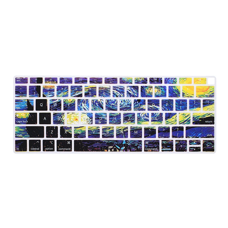 Custom Stylish Design English custom silicone keyboard cover Skin keyboard protector for MacBook Air 13 inch 2018 A1932