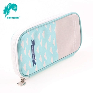 Custom Printing Pu Leather Pencil Bag