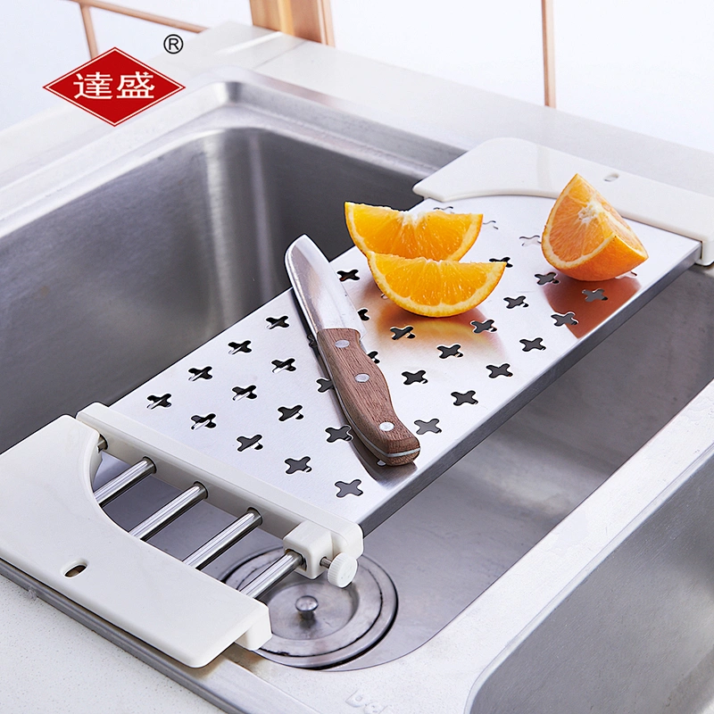 Small kitchen sink side draining shelf stainless steel plate dish dryer rack for sale