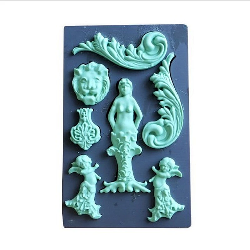 fondant tools cake decorating clay vintage art decor silicone molds