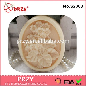 Przy S2368 handmade flower silicone molds for soap