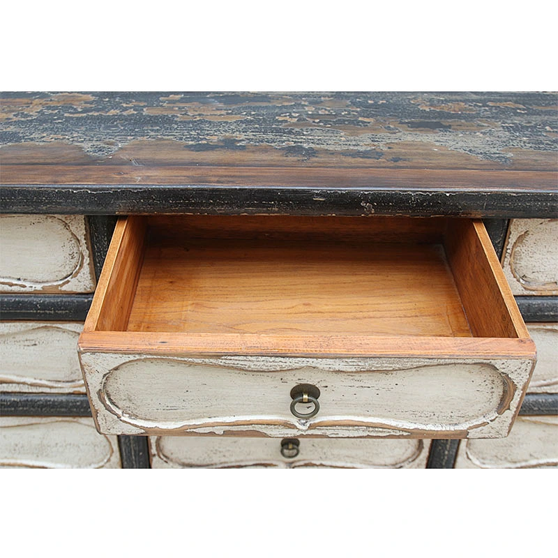 chinese antique reproduction solid wood drawer storage cabinet sideboard furniture