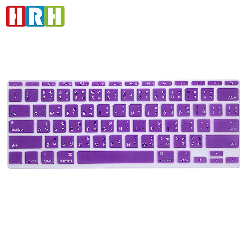 Thai Language Keyboard Skin Silicone Cover thai keyboard for macbook keyboard language for macbook air 11