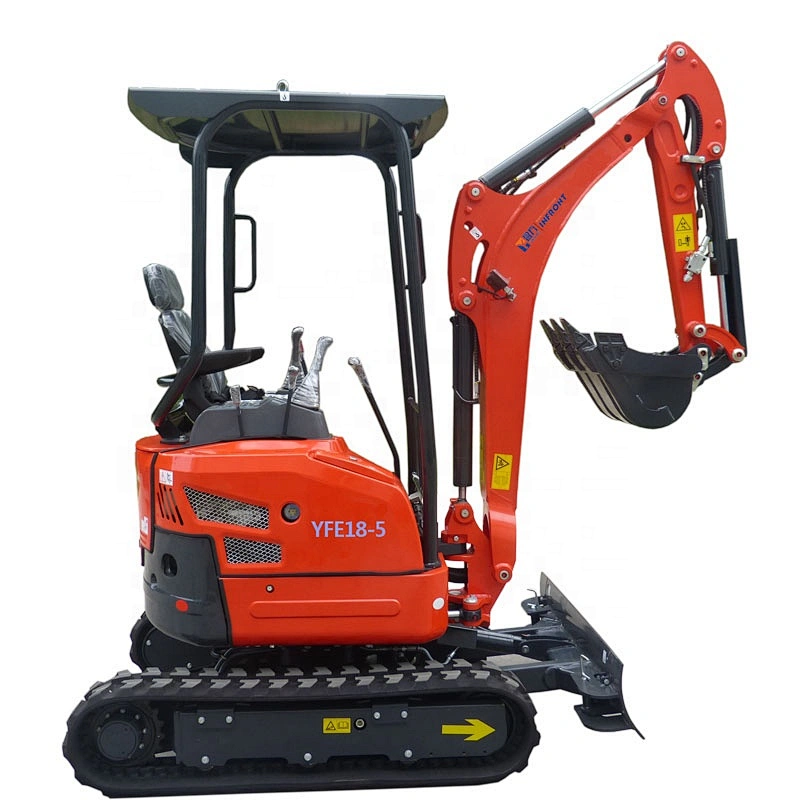 CE certificate High quality mini excavator China YFE18-5  hot sale in Europe and America