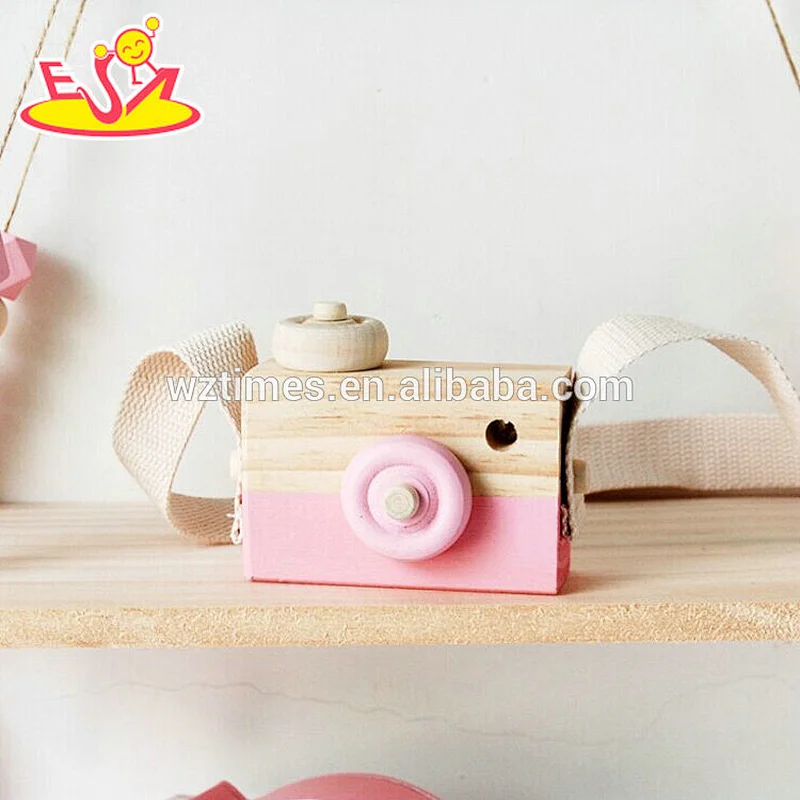 Wholesale high quality children colorful wooden camera toy for sale W01A300
