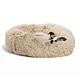long plush donut dog bed