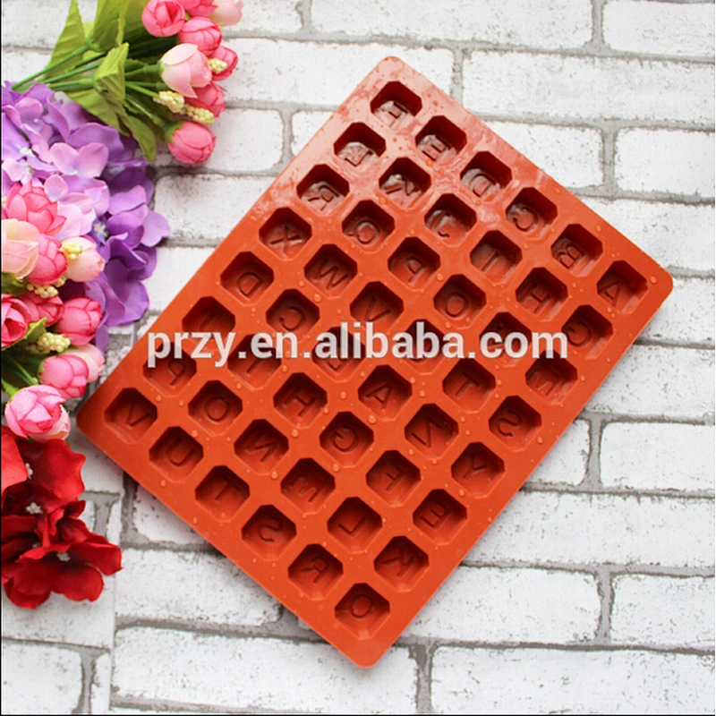 PRZY PR327 silicone letter mold for cake decorating