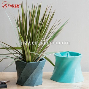 3D Twisted Octagon Vase Silicone Mold przy 2018 New Silicone Molds For Concrete Silicone soap mold