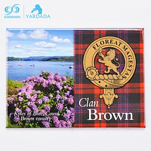 Custom printing logo souvenir tourist tinplate fridge magnet for kids gifts