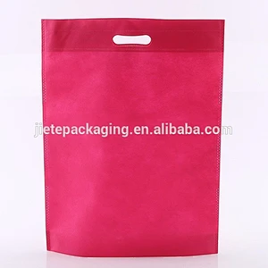 plain promotional colorful PP non woven fabric bag for shopping