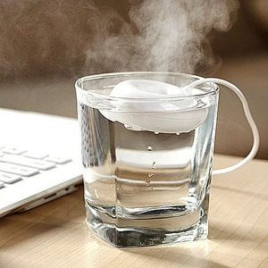 Portable Cool Air Humidifier with USB Cable for Office Home Travel- Cute Donut Shape