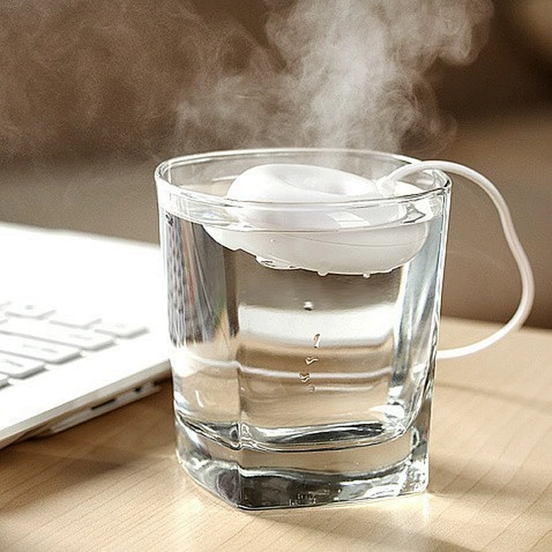 Portable Cool Air Humidifier with USB Cable for Office Home Travel- Cute Donut Shape