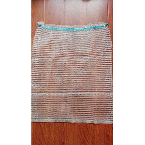 Customized 100% plastic PE raschel mesh bag/sack for packaging fruit and vegetable 25kg size 50/80cm