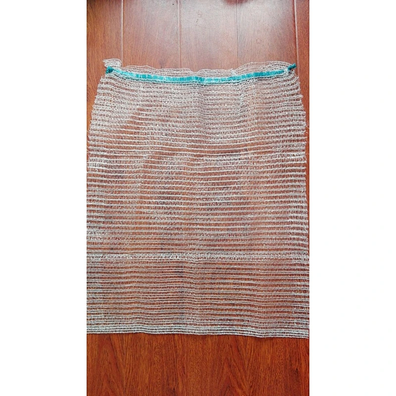 Customized 100% plastic PE raschel mesh bag/sack for packaging fruit and vegetable 25kg size 50/80cm