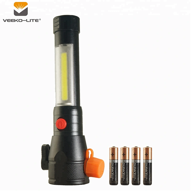 Hot Seller  Outdoor Working Light with Emergency Hammer and belt cutter Aluminium Flashlight COB Light
