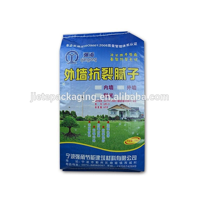 color printed bopp or matte laminated moisture proof cement, putty bags with valve port in packaging