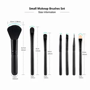 7pcs small professional makeup Brushes set for Foundation Concealer Lip Eyebrow Eyeline Eye shadow Cosmetics