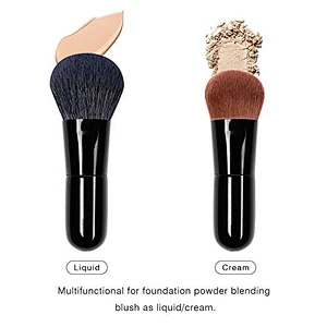wholesale private label single foundation and powder makeup brush mini cosmetic