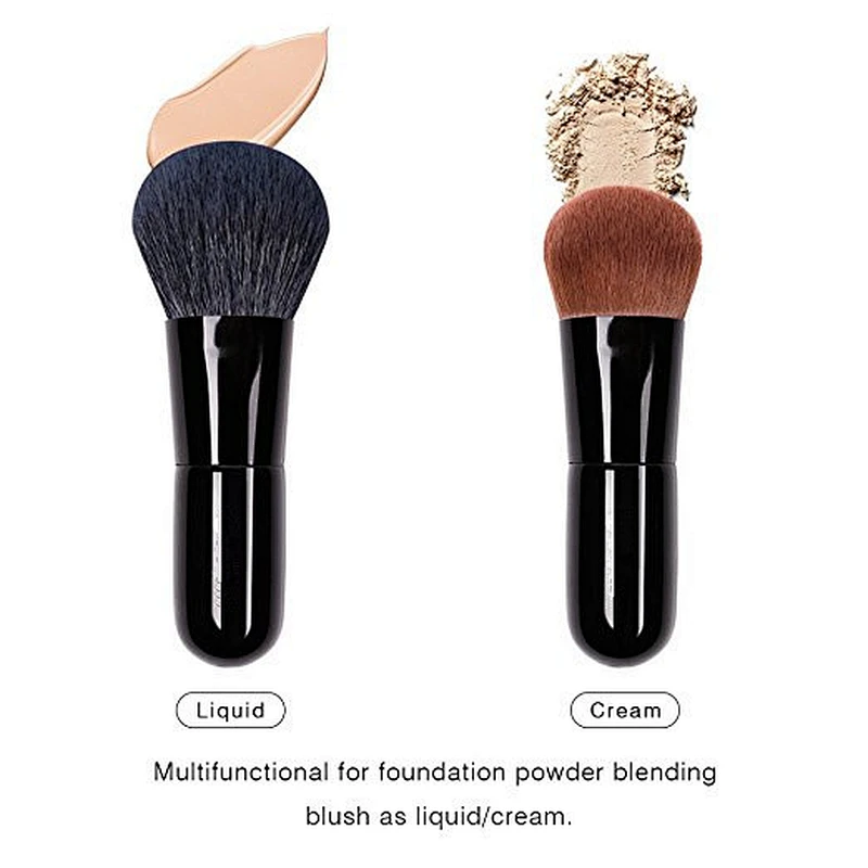 wholesale private label single foundation and powder makeup brush mini cosmetic