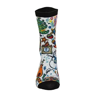 Polyester Customized Custom Digital Printing Festival Celebrating Christmas Eve Theme MOQ Socks Personalized Stockings