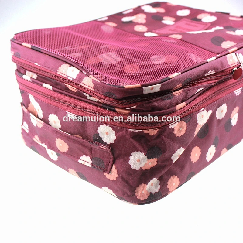 Travel Shoes Box Pouch Storage Waterproof Portable Organizer Bag with Printed design Brand New