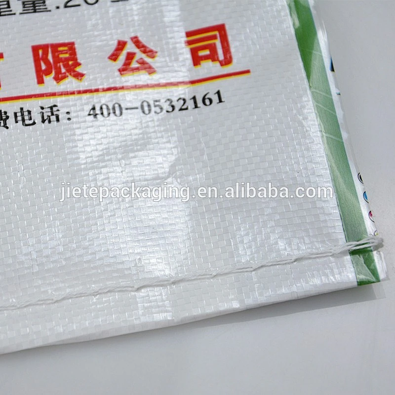 White pp woven cement packing bag for tile adhesive,wall putty powder