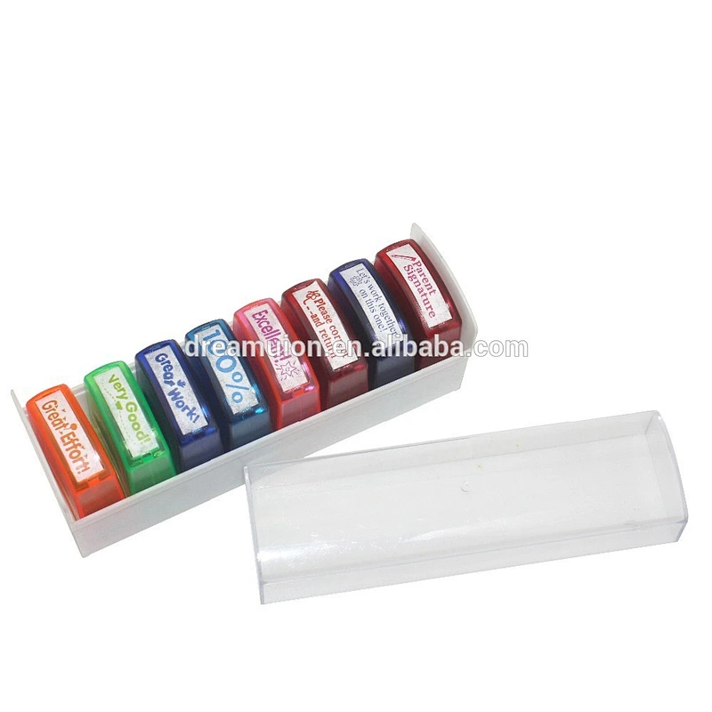 8 Self Inking Teaching Reward Stamps