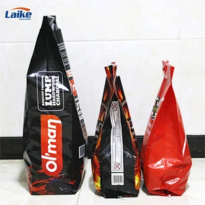 BBQ charcoal bag 5kg 10kg, bopp laminated pp woven charcoal packaging bag