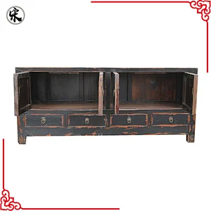 chinese antique rustic wood storage furniture for stores use