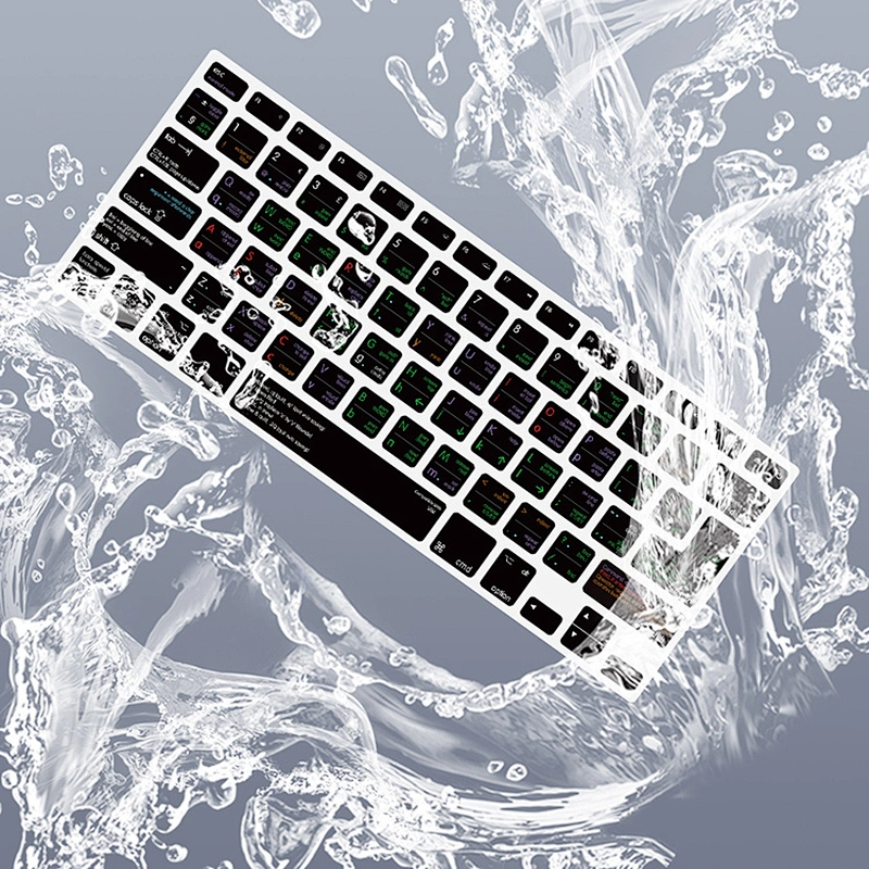VIM vi Functional Silicone Key Covers silicone keyboard for Macbook Keyboard Shortcuts Skin for macbook pro 13