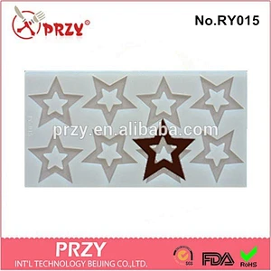 high quality star shape silicone chocolate mold