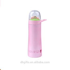 2018 New Style OEM Vacuum Mug Stainless Steel Vacuum Flask Water Bottle with Creative Micro World Cover