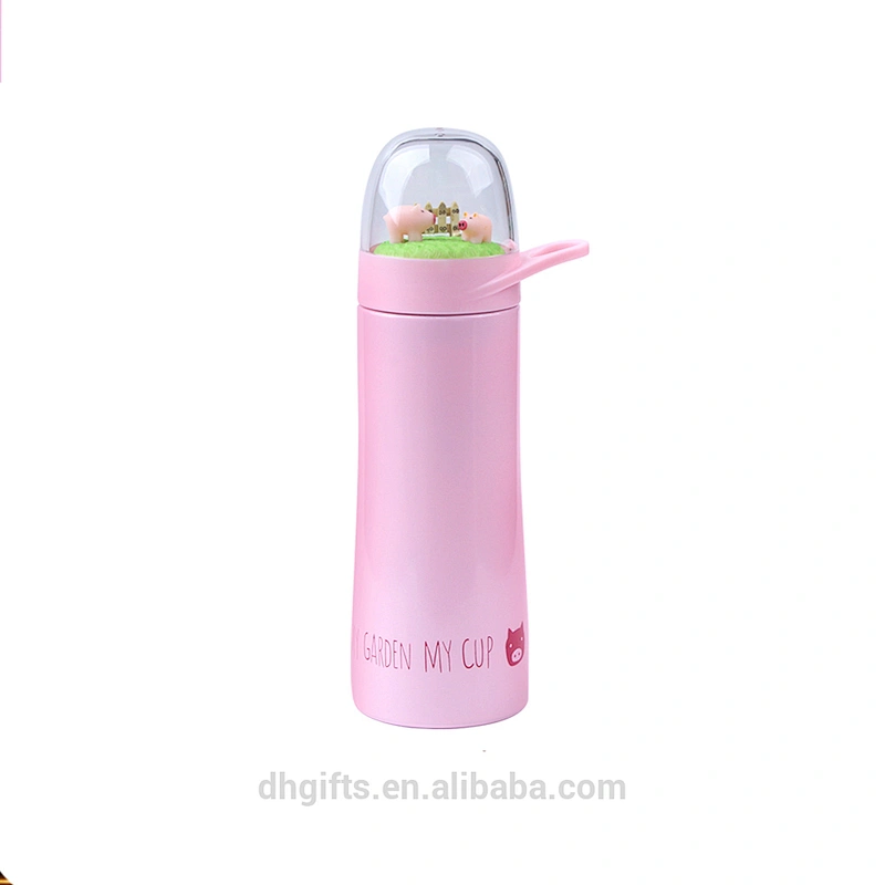 2018 New Style OEM Vacuum Mug Stainless Steel Vacuum Flask Water Bottle with Creative Micro World Cover