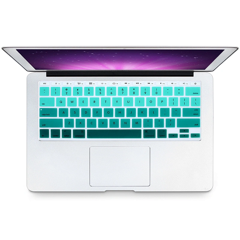 English Silicone Rainbow Keyboard Protector custom silicone keyboard cover for Macbook Air 11 for mackbook pro keyboard cover