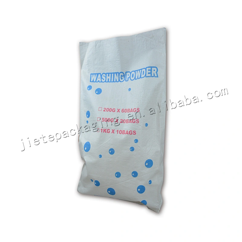 Supply professional white pp woven detergent packing bag