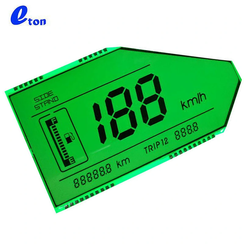 Transparent lcd display screen for motorbike