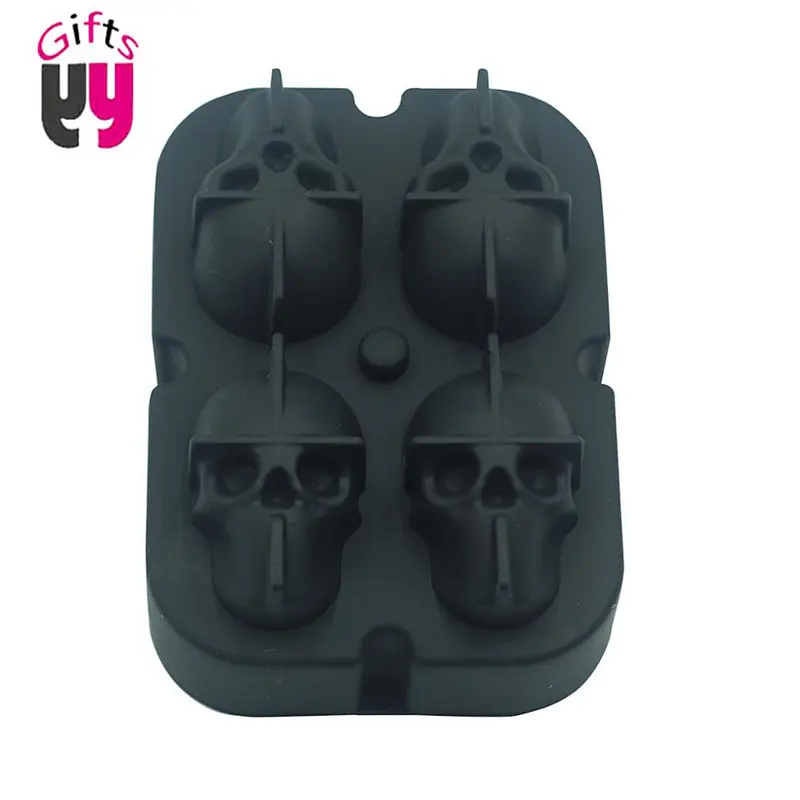 Kitchen Accessories Ice Cube Tray 4-Cavity DIY Ice Maker Silicone Mold