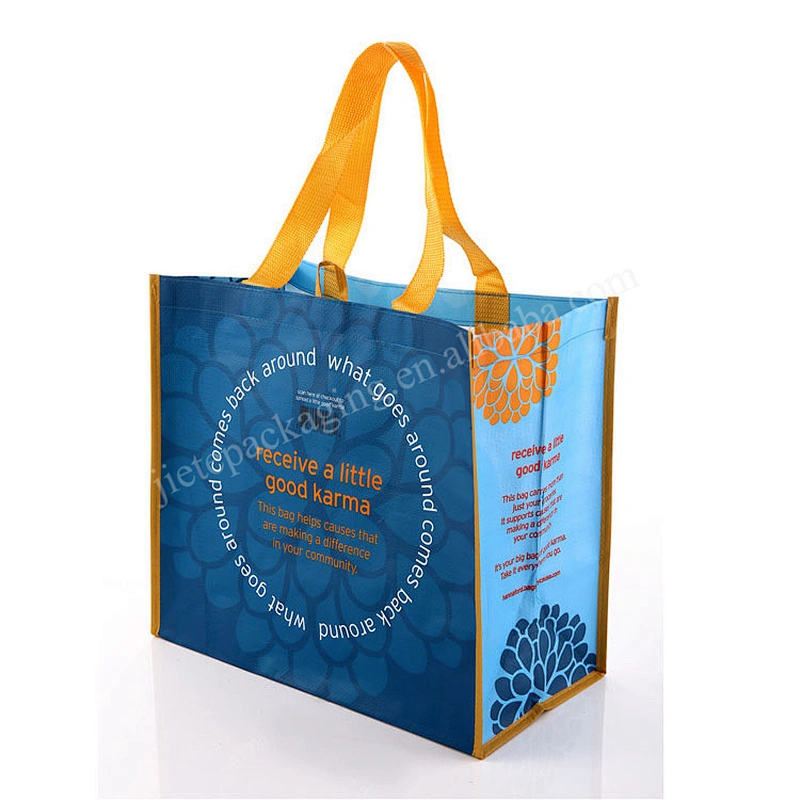 New design manufacturers PP woven reusable tote shopping bag