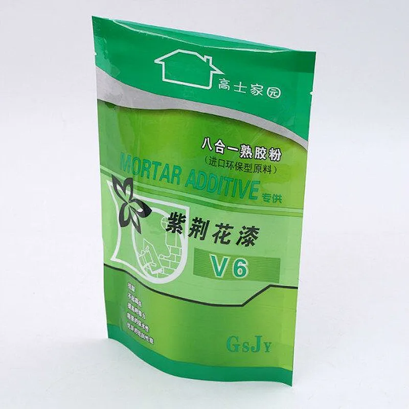 Green PE bag cooked rubber powder packaging industry use