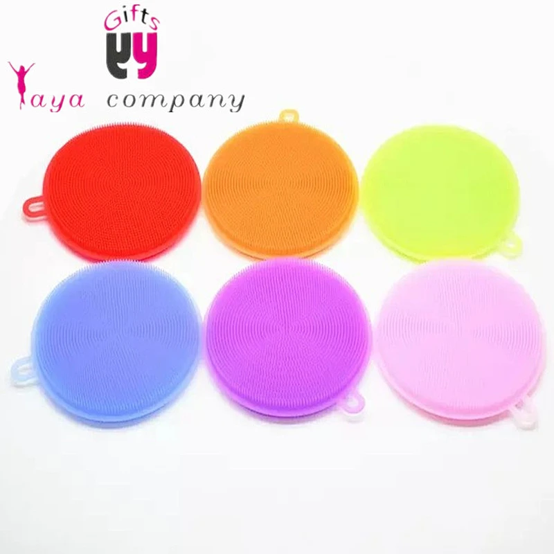 new design kitchen accessories silicone soft cleaning brush for pot/bowl