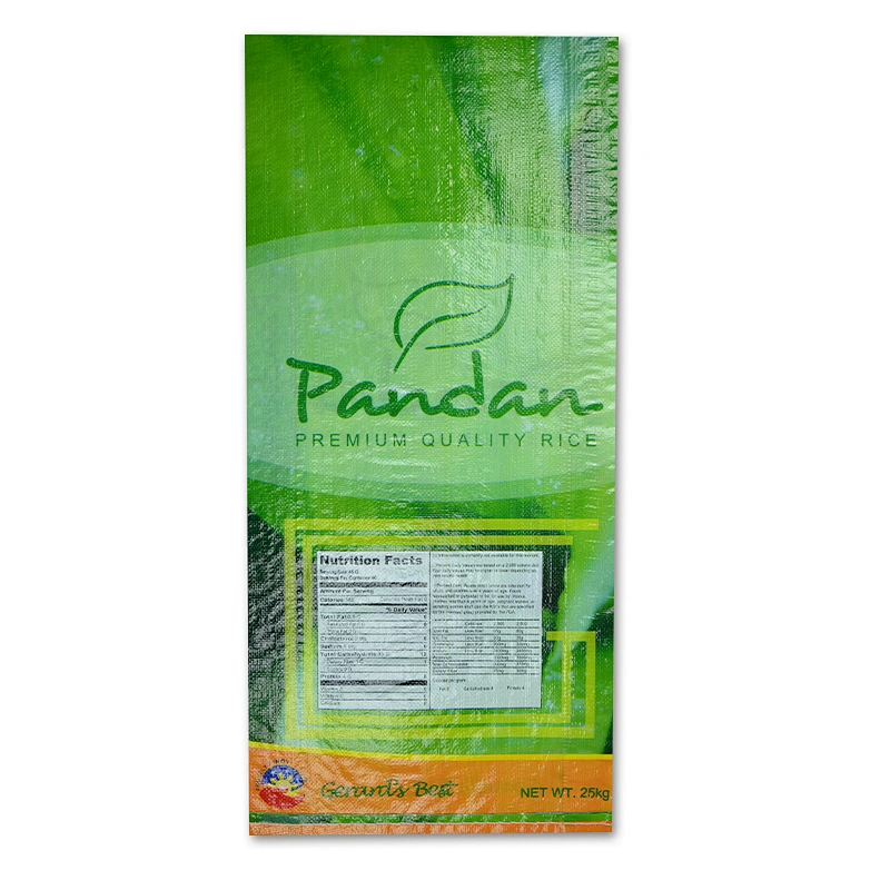 Custom transparent pp woven plastic bags size for packing rice, grain sugar, flour, etc