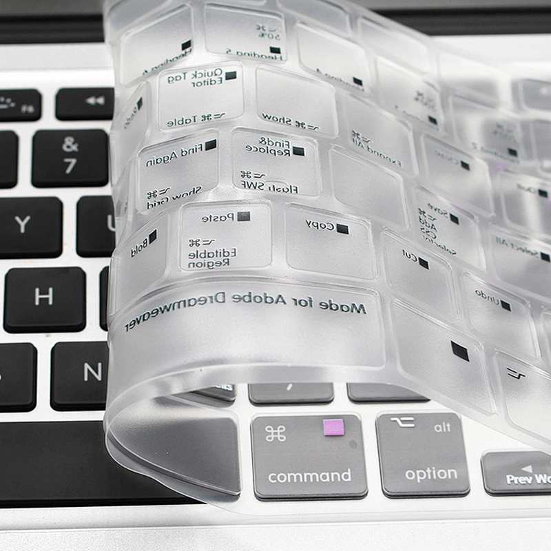 Waterproof Ado be Dreamweaver Shortcut Backlight TPU Keyboard Skin Cover custom skin for macbook pro retina display